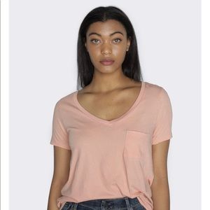 Able Women's Peach Short Sleeve Tee